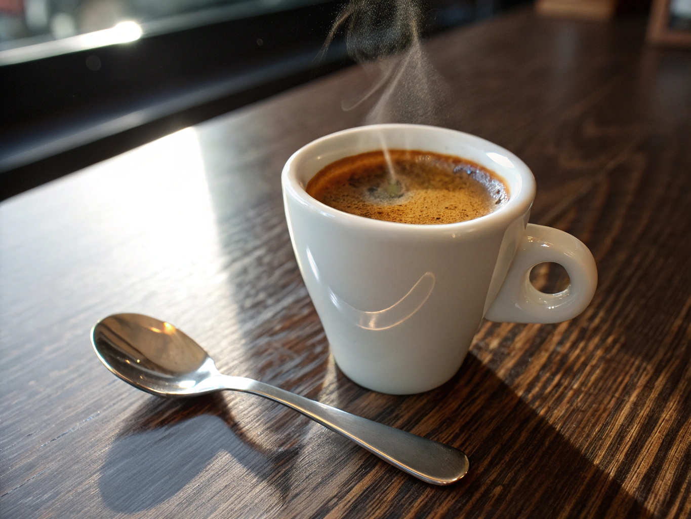Barista pulling a perfect shot of espresso